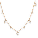 Diamond Crescent Moon Necklace