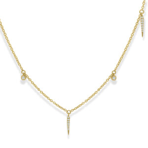 Diamond Spikes Necklace
