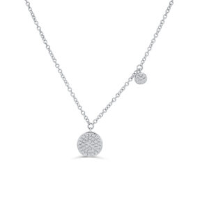 Diamond Two Circles Necklace
