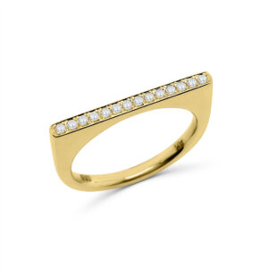 Diamond Bar Ring