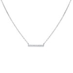 Diamond Bar Necklace