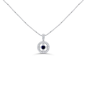 Diamond and Sapphire Pendant